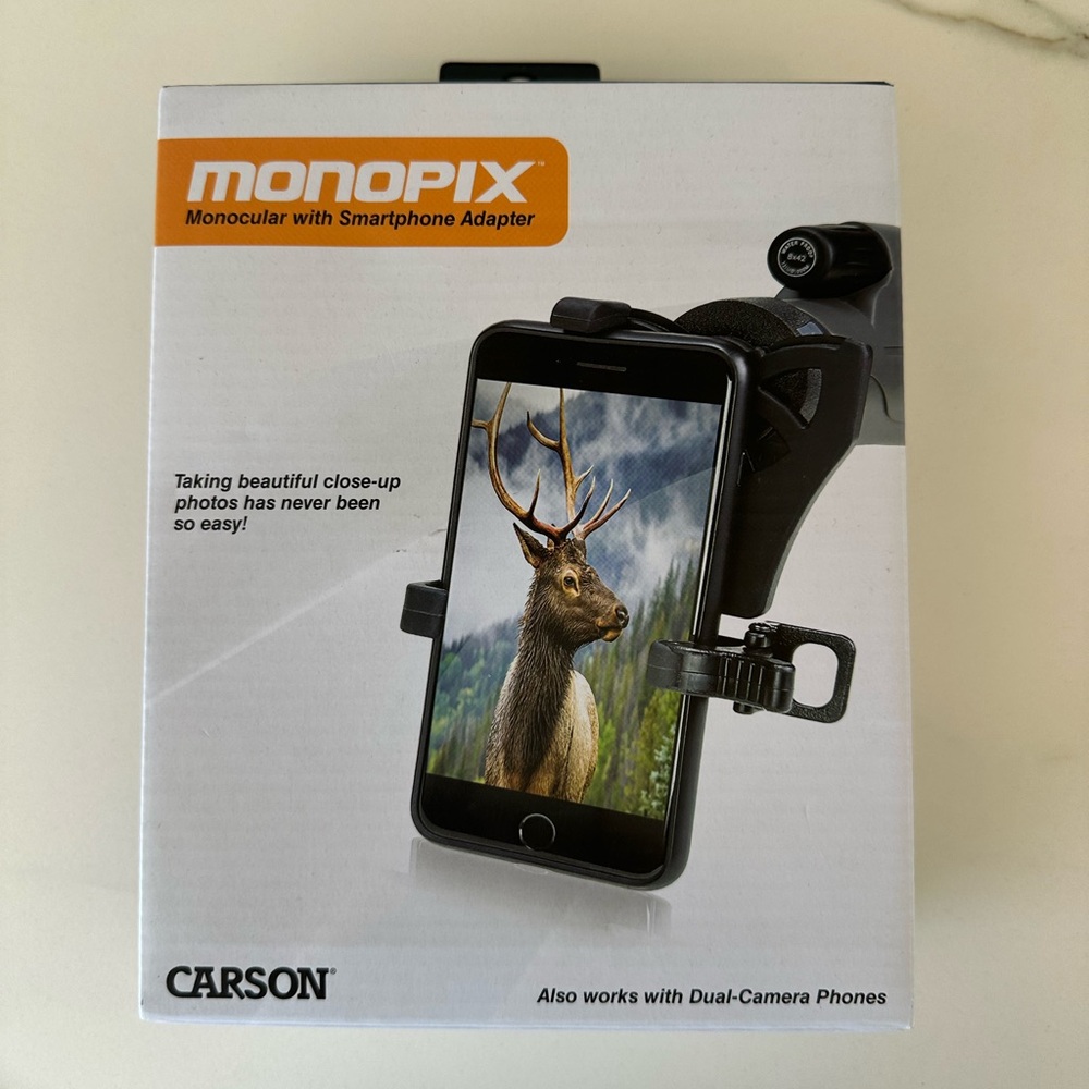 Carson Monopix Monocular with Smartphone Adapter, NEW IN BOX
